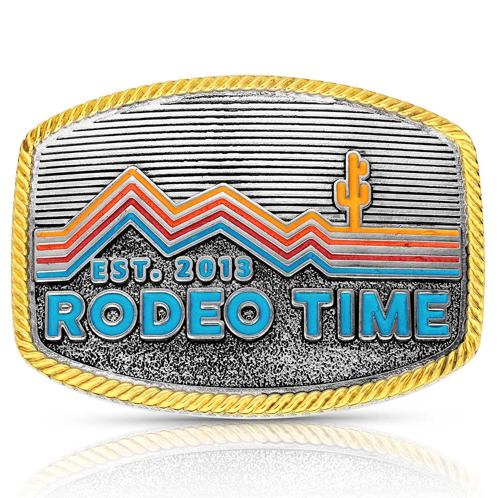 Retro Rodeo Time Buckle | Country Clothing - Belt Buckle | Saddleworld Ipswich