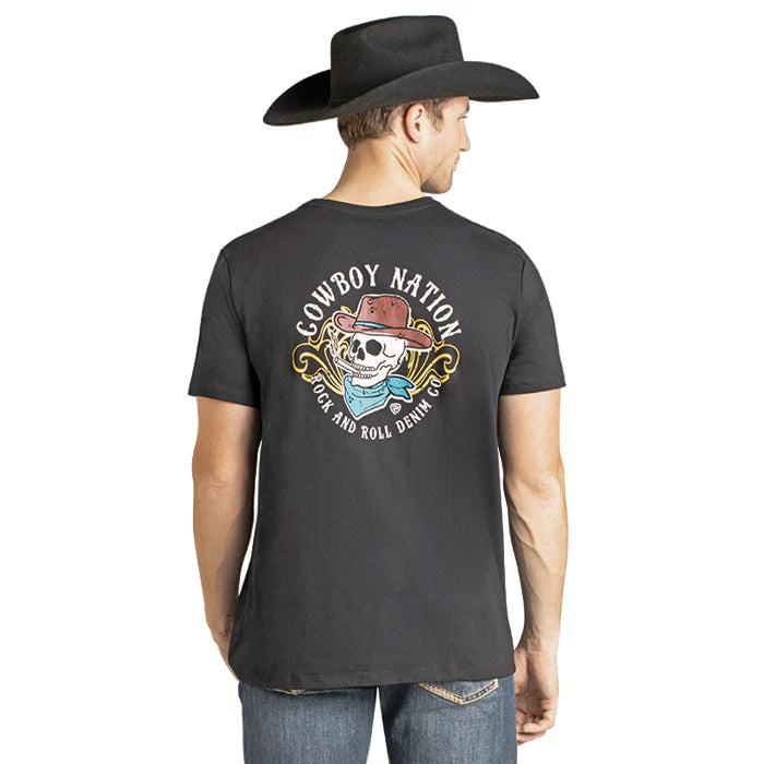 Rock and Roll Denim Mens Cowboy Nation | Country Clothing - Mens T Shirt | Saddleworld Ipswich