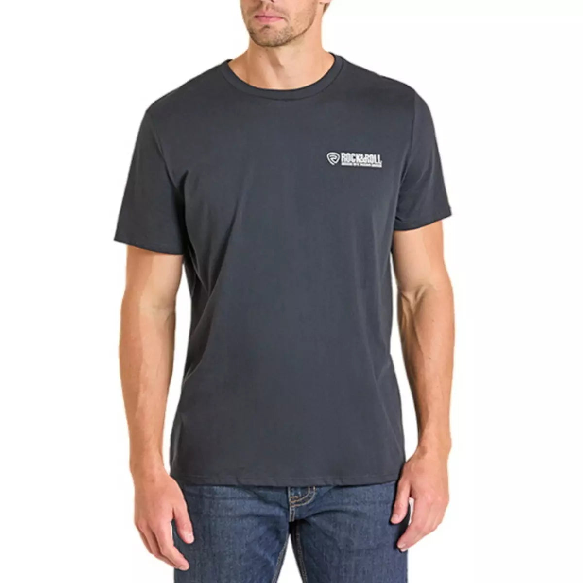 Rock and Roll Denim Skull Graphic T Shirt | Country Clothing - Mens T Shirt | Saddleworld Ipswich