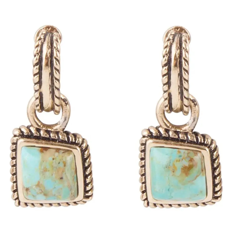 Roped Around Turquoise Earrings | Giftware - Jewellery | Saddleworld Ipswich