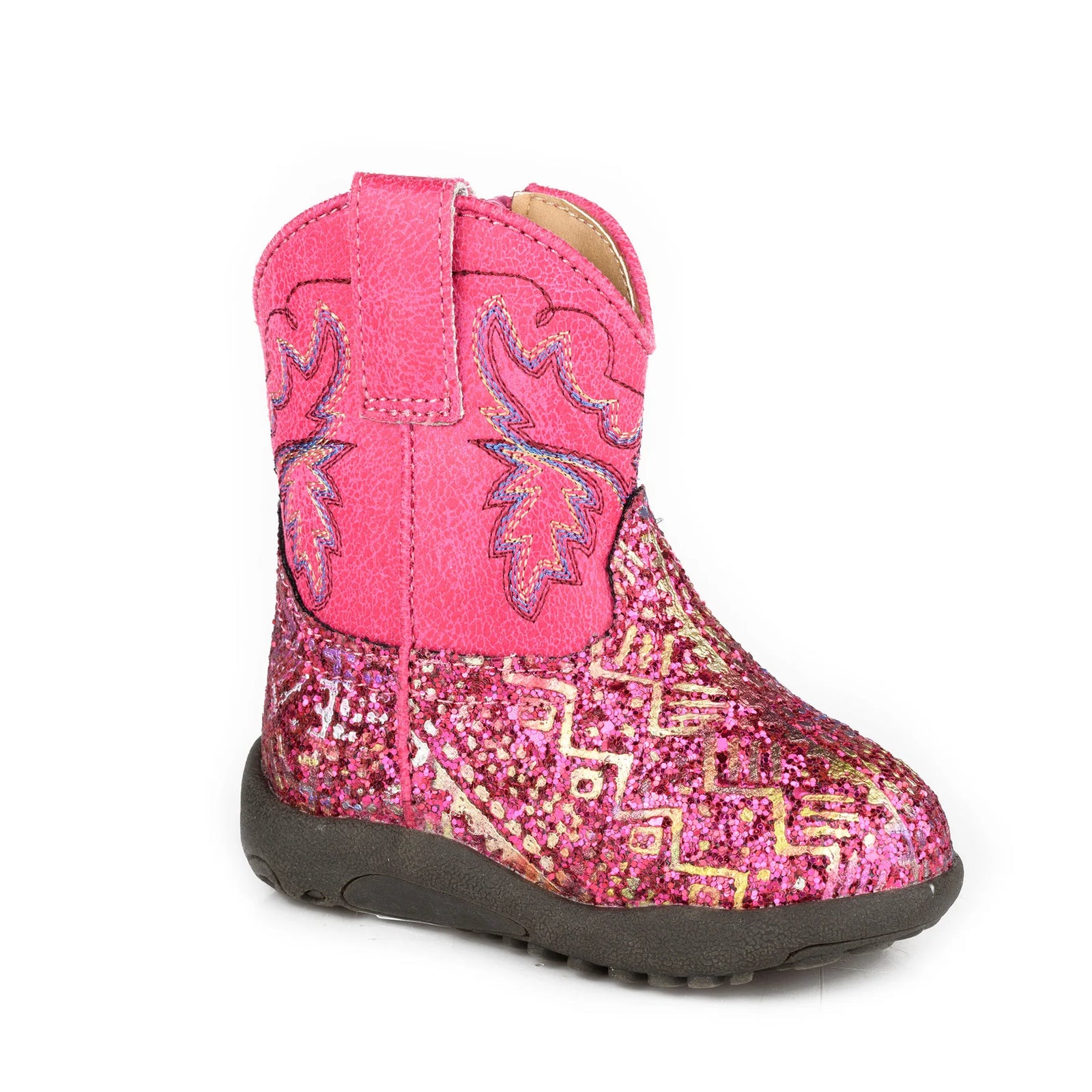 Roper Infant Aztec II Fuschia Glitter/Fuschia | Boots - Roper | Saddleworld Ipswich