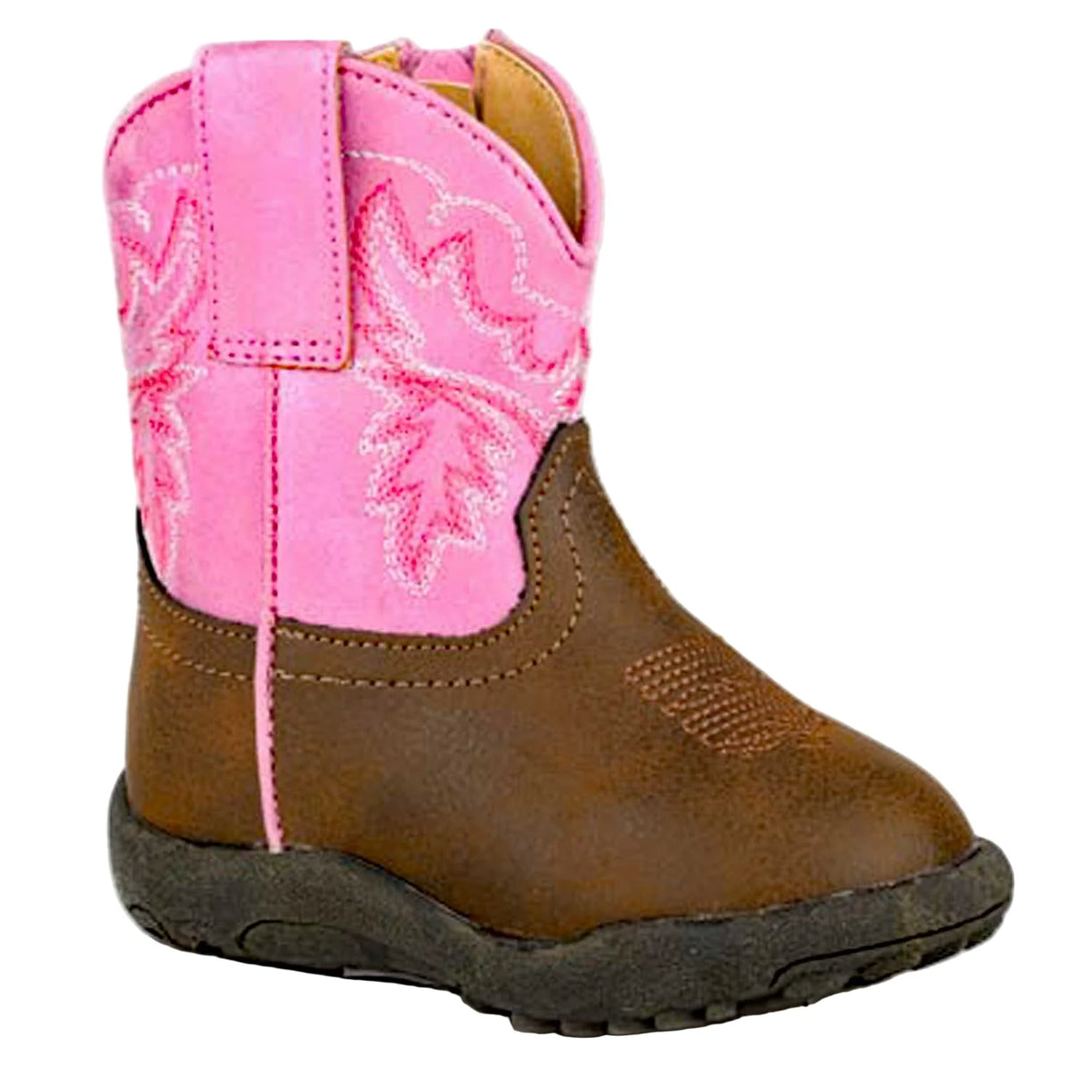 Roper Infant Cowbaby Gretchen Tan/Pink | Boots - Roper | Saddleworld Ipswich
