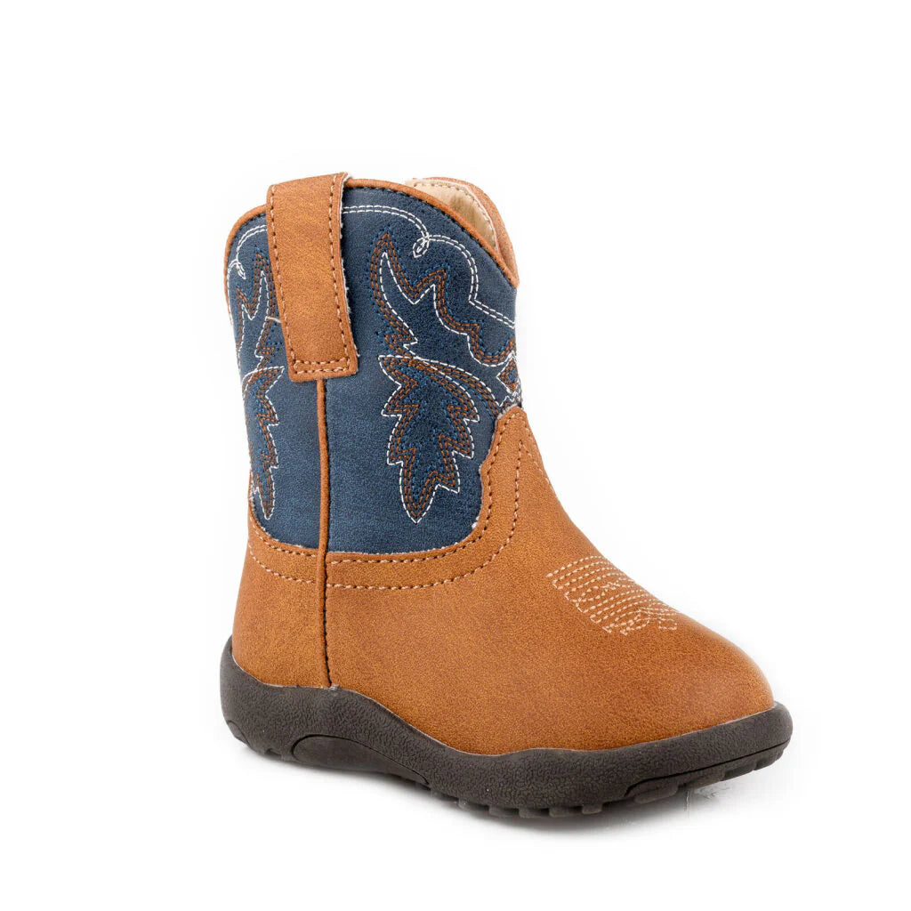 Roper Infant Cowbaby Hertiage Tan/Navy | Boot - Roper | Saddleworld Ipswich