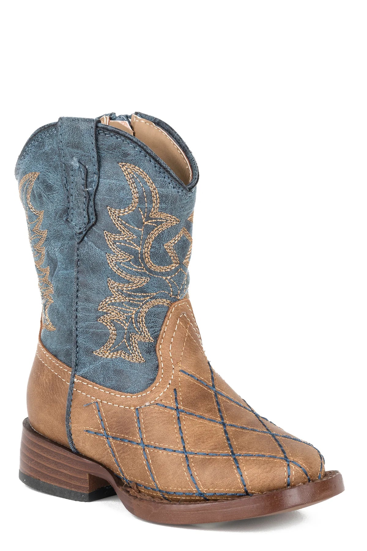 Roper Toddler Square Toe Crosscut Navy | Boots - Roper | Saddleworld Ipswich