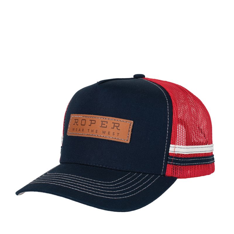 Roper Trucker Cap Navy/Red | Saddleworld Ipswich | Country Clothing | Caps