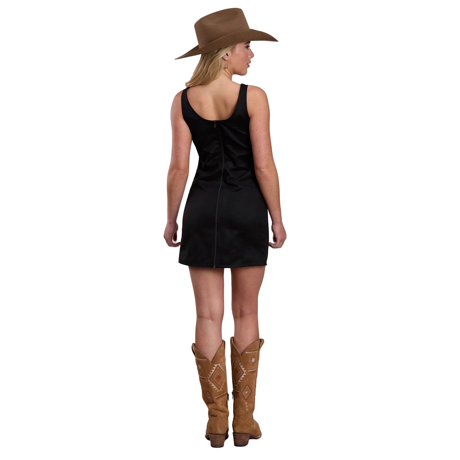 Roper Wmns Five Star Collection Sleeveless Dress Solid Black | Country Clothing - Dress | Saddleworld Ipswich