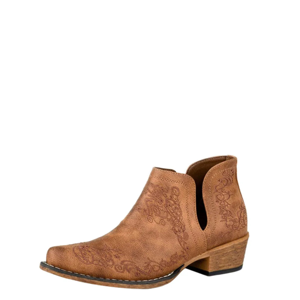 Roper Wms Ava Scroll Tan | Boots - Roper | Saddleworld Ipswich