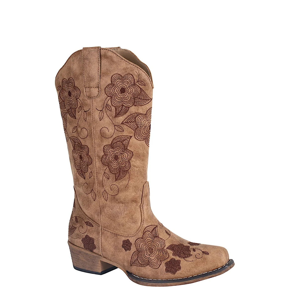 Roper Wms Riley Flowers Tan | Boot - Roper | Saddleworld Ipswich