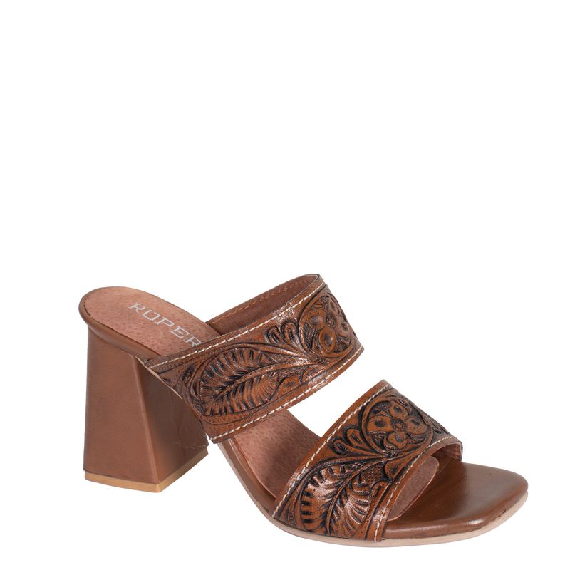 Roper Stella Tan Tooled Leather | Saddleworld Ipswich | Boots | Roper