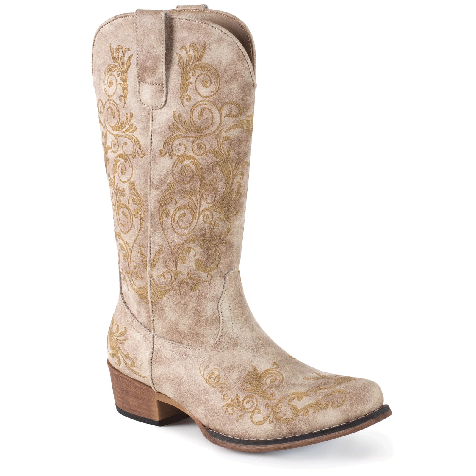 Roper Wms Tall Stuff Tan | Boots - Roper | Saddleworld Ipswich