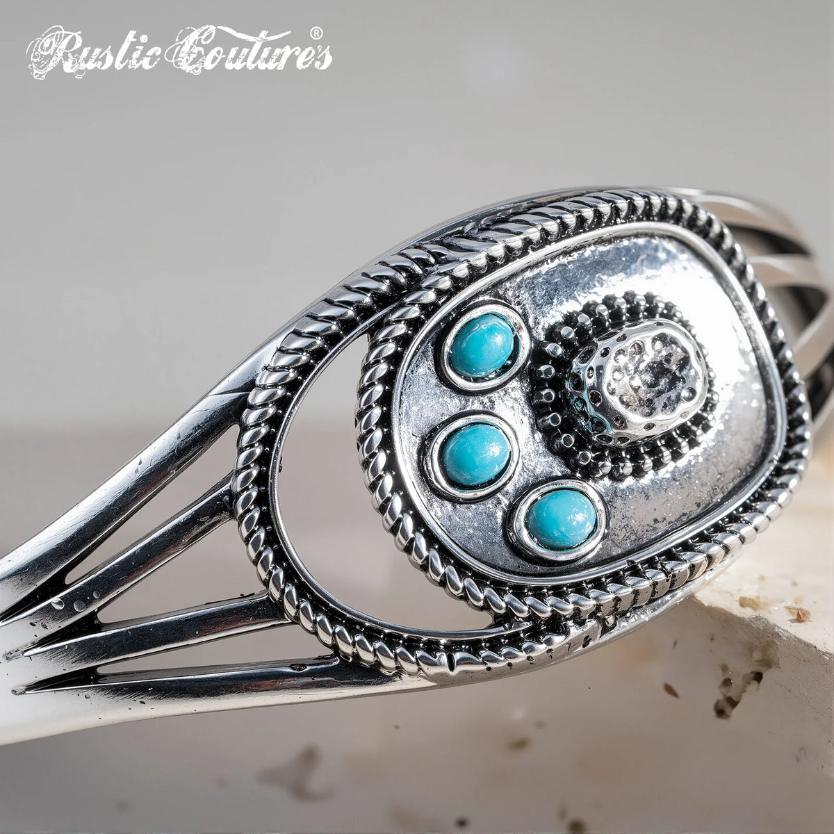 Rustic Couture Antique Silver Turquoise Stone  | Giftware - Jewellery | Saddleworld Ipswich