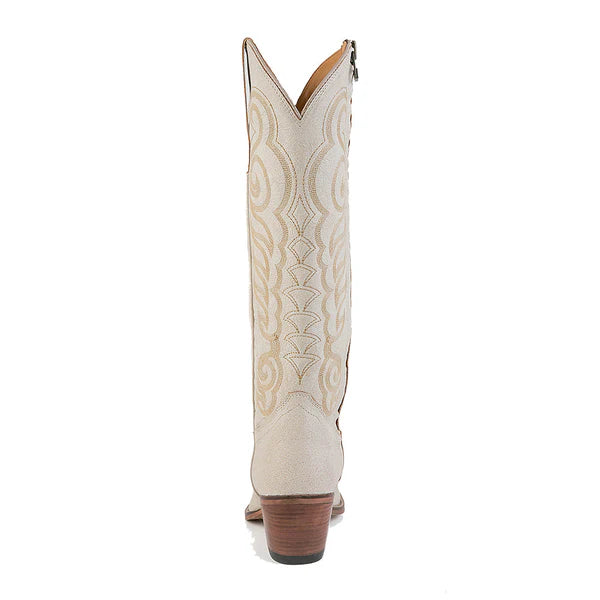 Karlyla Leather Boots Ivory