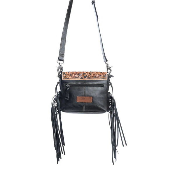 Ebony Delight Hand Tooled Bag