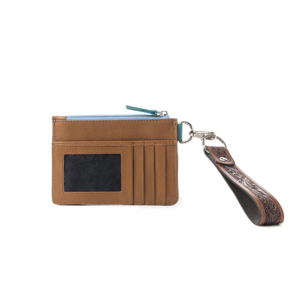 Pride of Prickly Pears Credit Card Holder in Dark Brown | Giftware - Handbag | saddleworld Ipswich