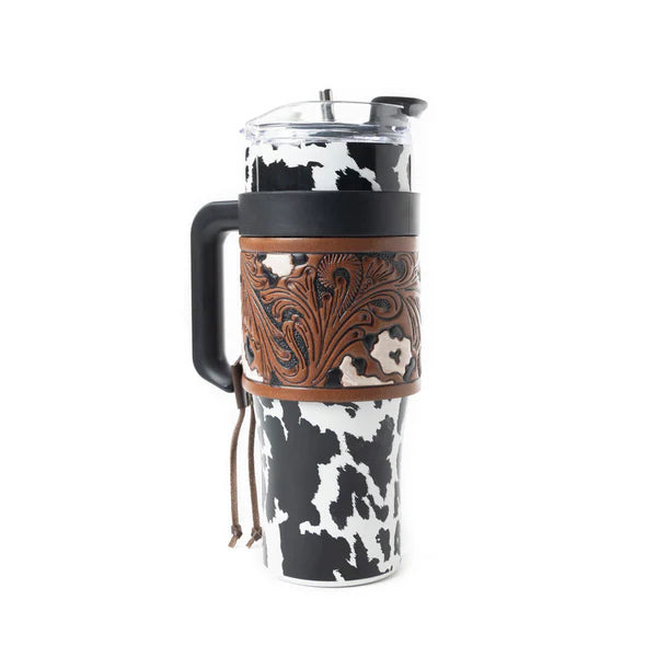 Wide Wyoming Tumbler Black and White