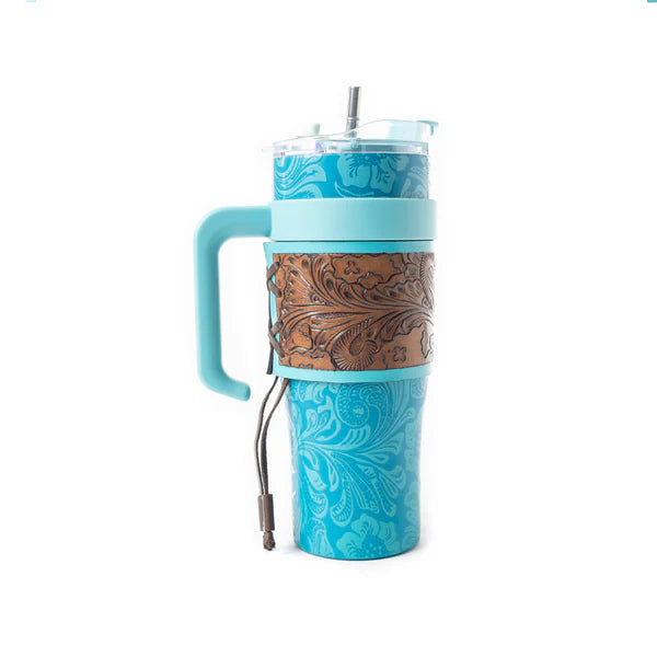 Wide Wyoming Tumbler Blue