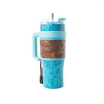 Wide Wyoming Tumbler Blue