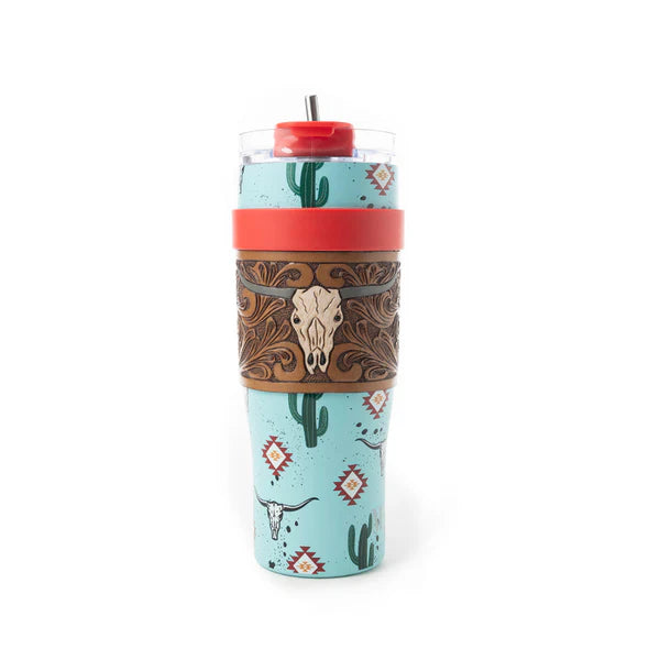 Wide Wyoming Tumbler Sea Blue