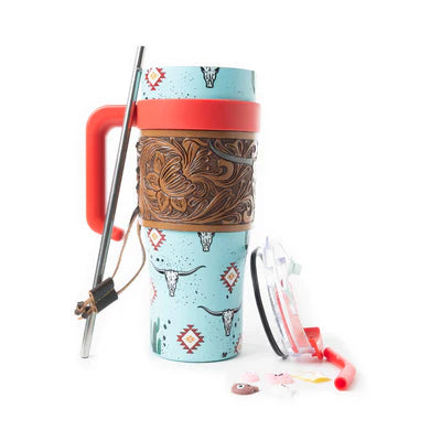 Wide Wyoming Tumbler Sea Blue