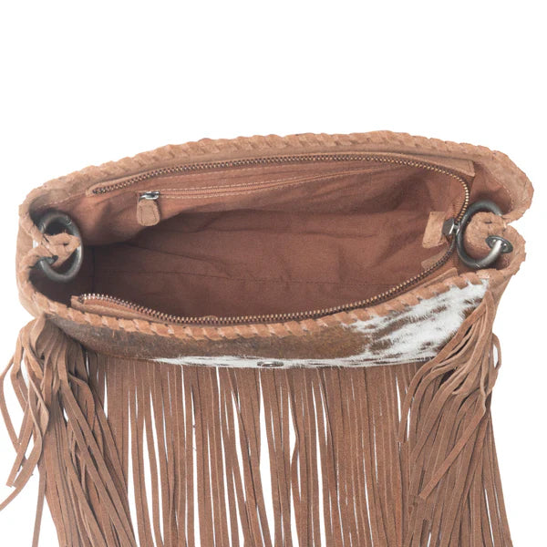 Wildhide Fringe Leather Bag in Desert Mocha