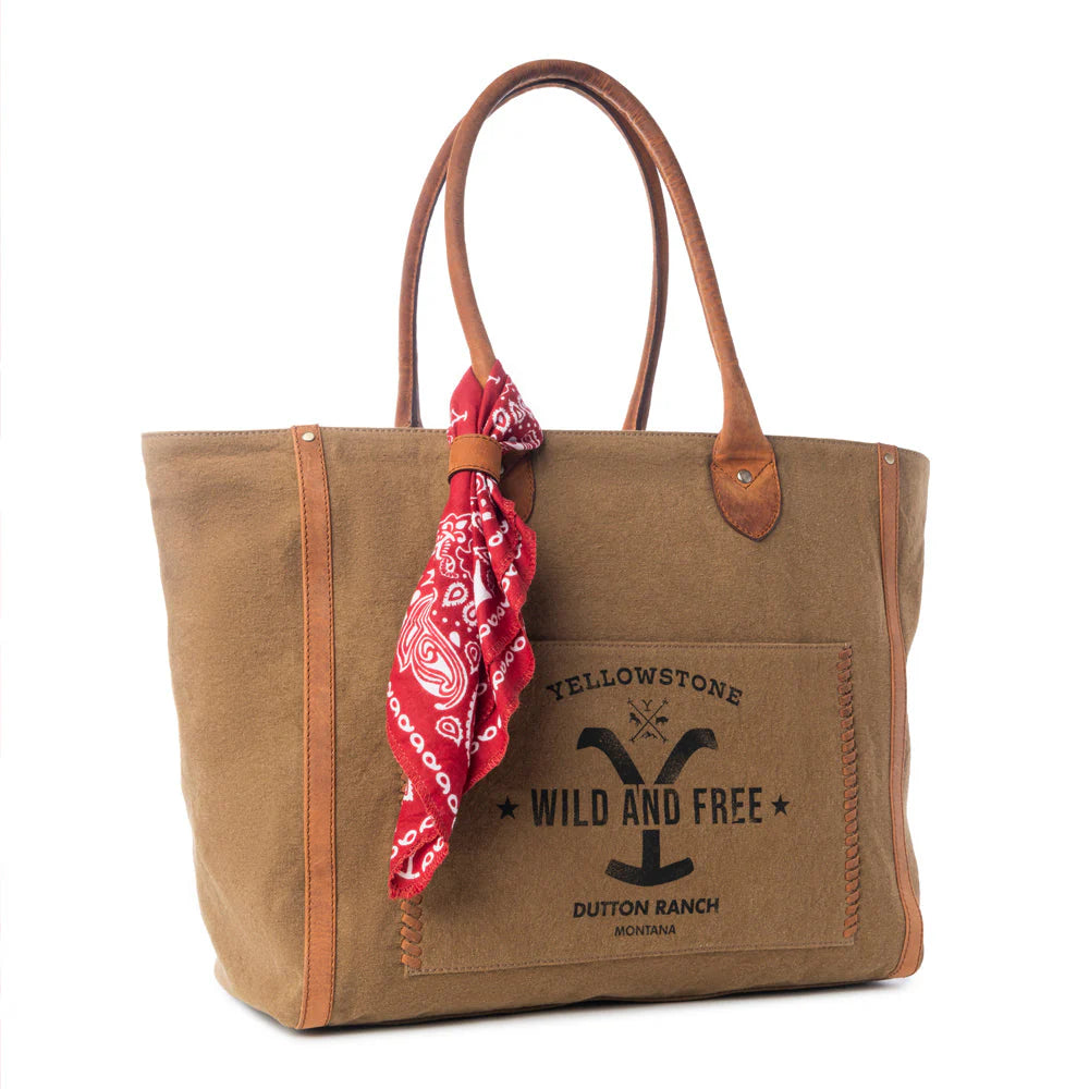 Yellowstone Velorra Sage Weekender Bag with Scarf  | Giftware - Handbag | Saddleworld Ipswich