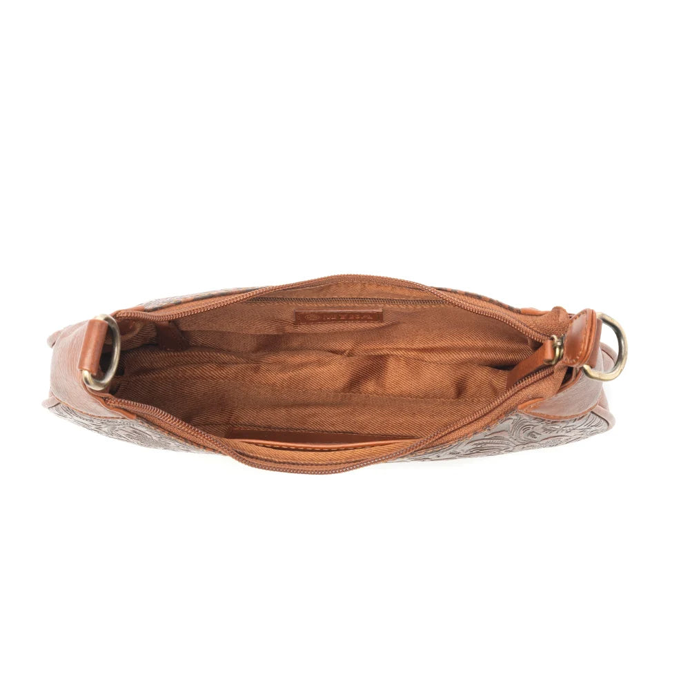 Heritage Vine Embossed Leather Bag