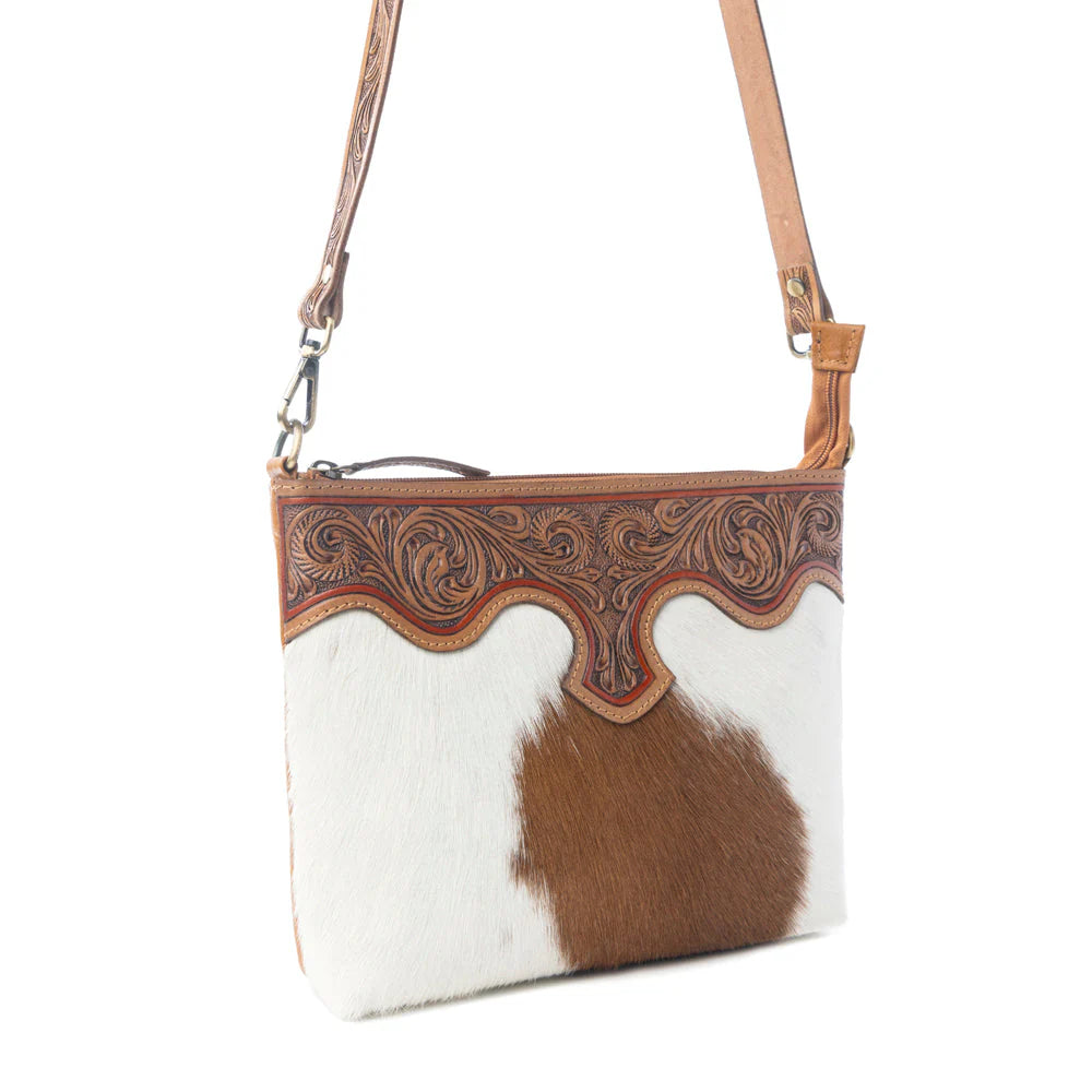 Sienna Grace Handtooled Hairon Leather Bag in Western Copper | Giftware - Handbag | Saddleworld Ipswich