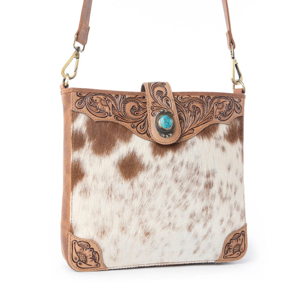 Myra Maple Creek Handtooled Bag in Sandroot Brown | Giftware - Handbag | Saddleworld Ipswich