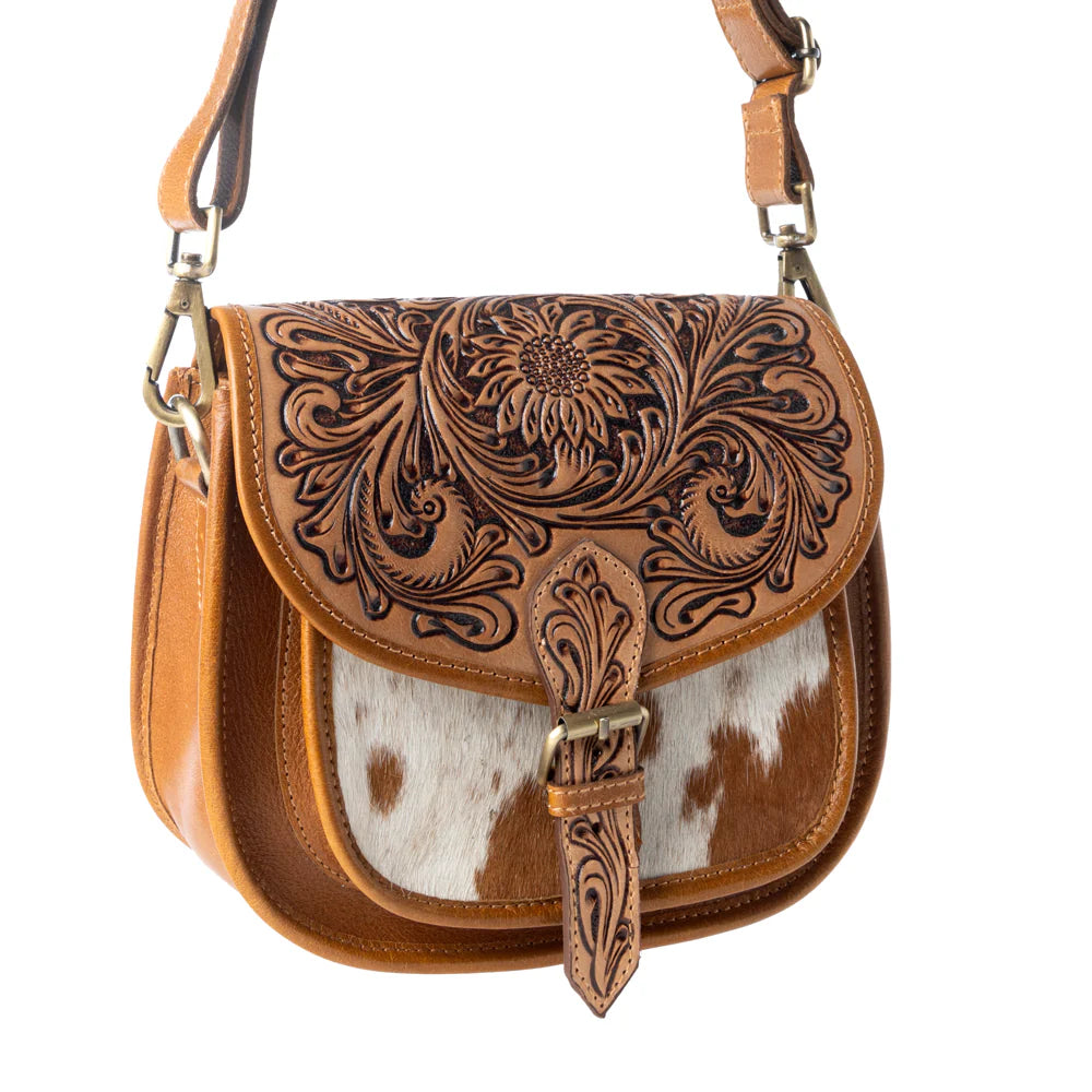 Goldrush Saddle Handtooled Bag