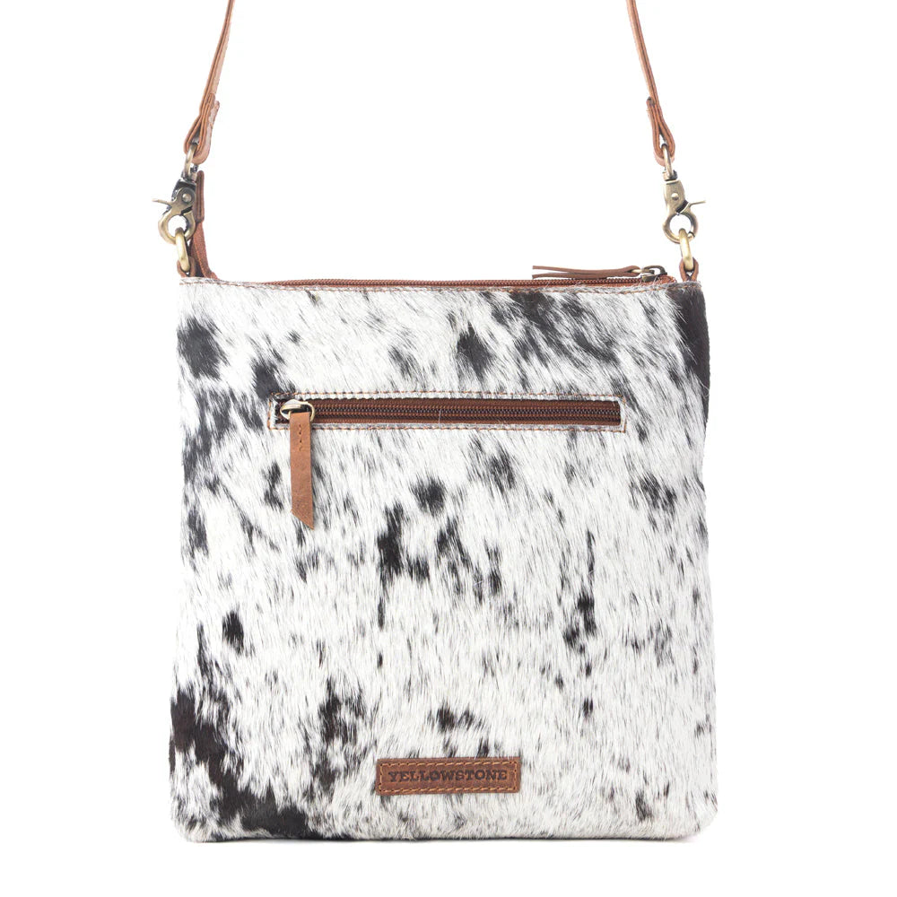 Yellowstone Wind River Handtooled Bag in Midnight Sable