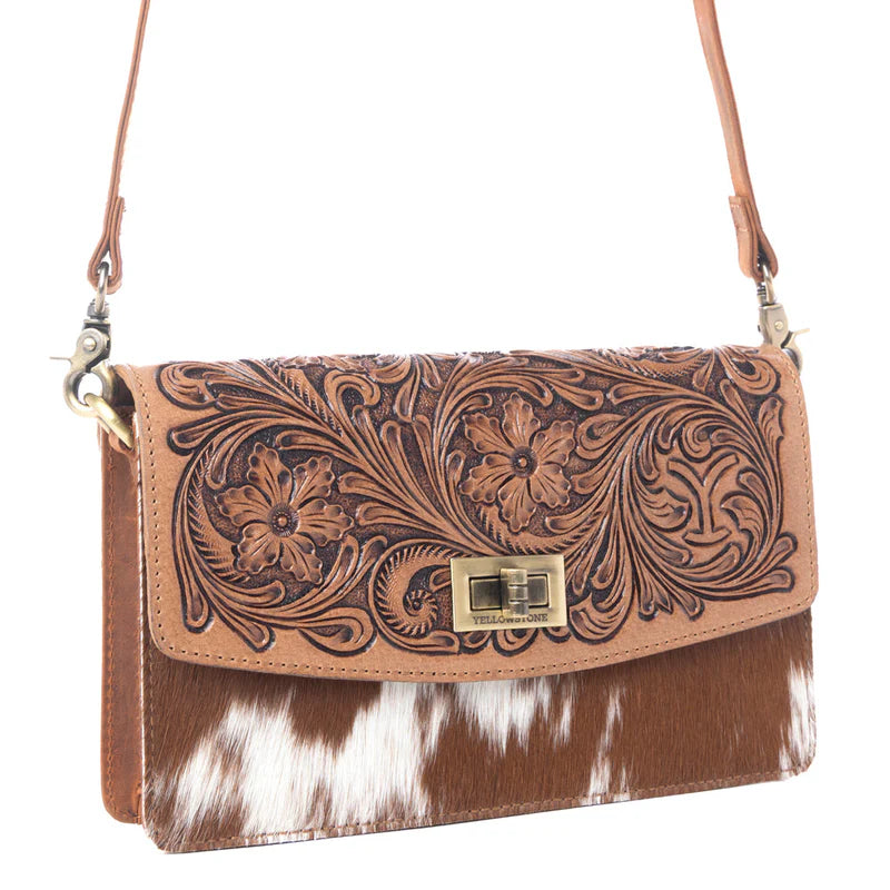 Yellowstone Echo Valley Ivory Crossbody Bag with Scarf Ivory