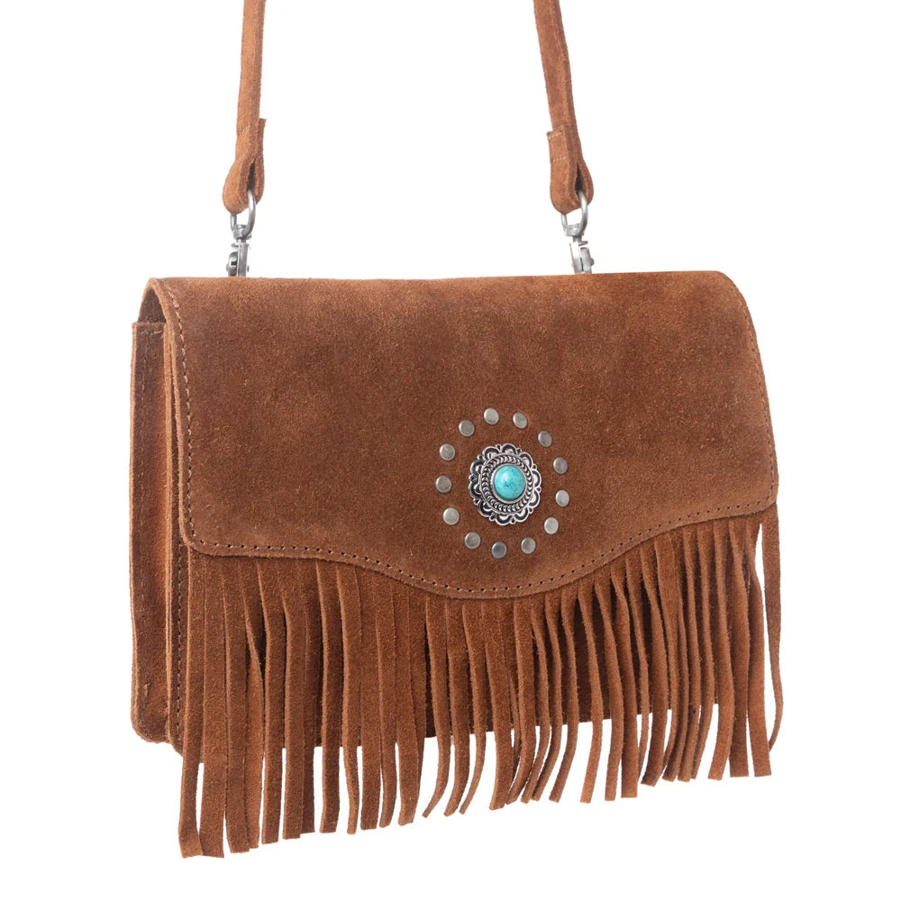 Yellowstone Highland Range Suede Leather Belt Bag