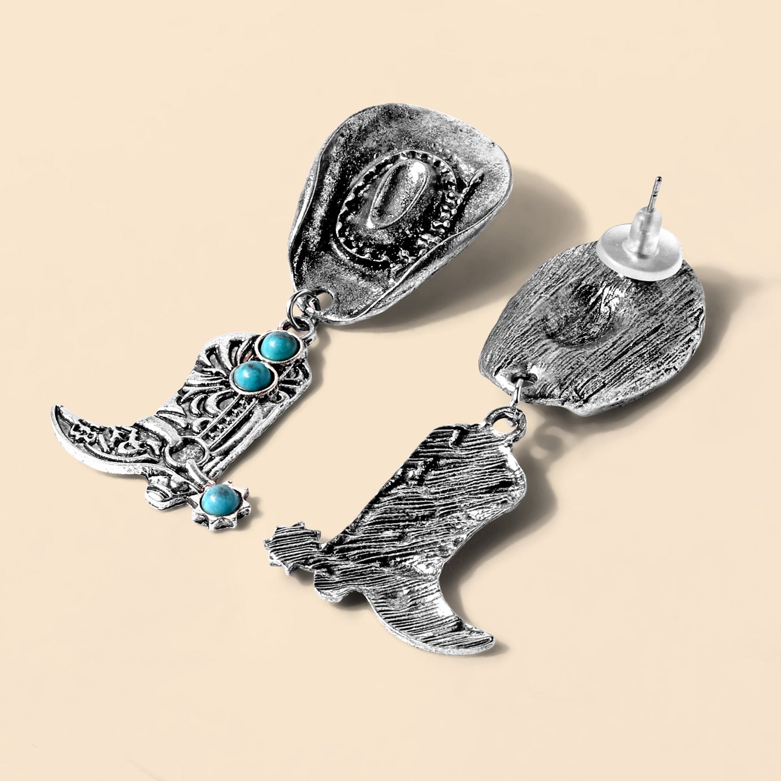 Myra Boot Spur Earrings in Turquoise Antique | Giftware - Jewellery | Saddleworld Ipswich
