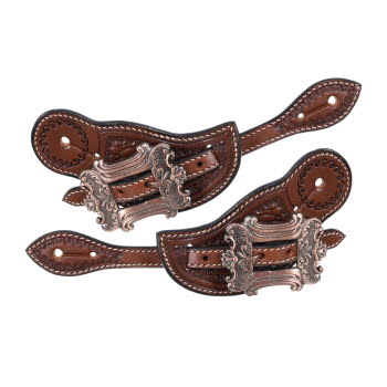 Showman Ladies Argentina Cow Leather Old West Spur Strap