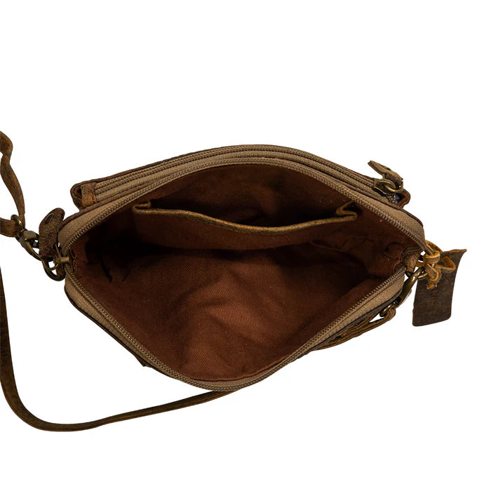 Auburn Montana Leather and Hairon Bag