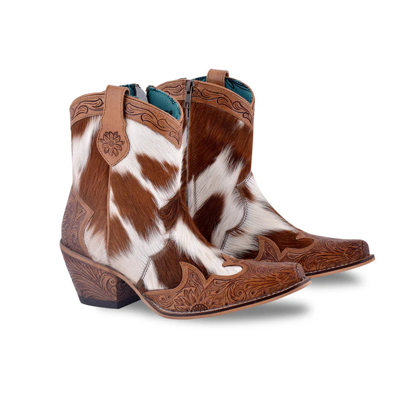 Georgia Trail Hide and Hand Tooled Boots