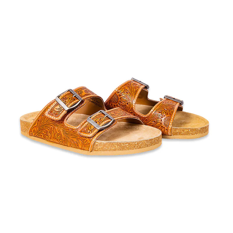 Molly Mega Hand-Tooled Sandals