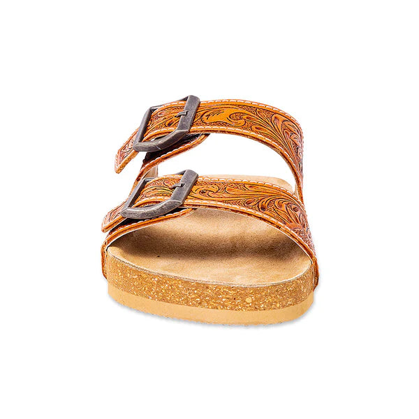 Molly Mega Hand-Tooled Sandals