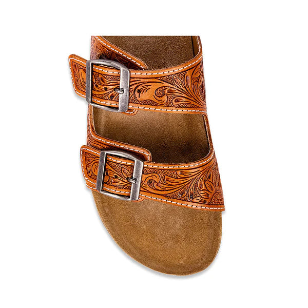 Molly Mega Hand-Tooled Sandals