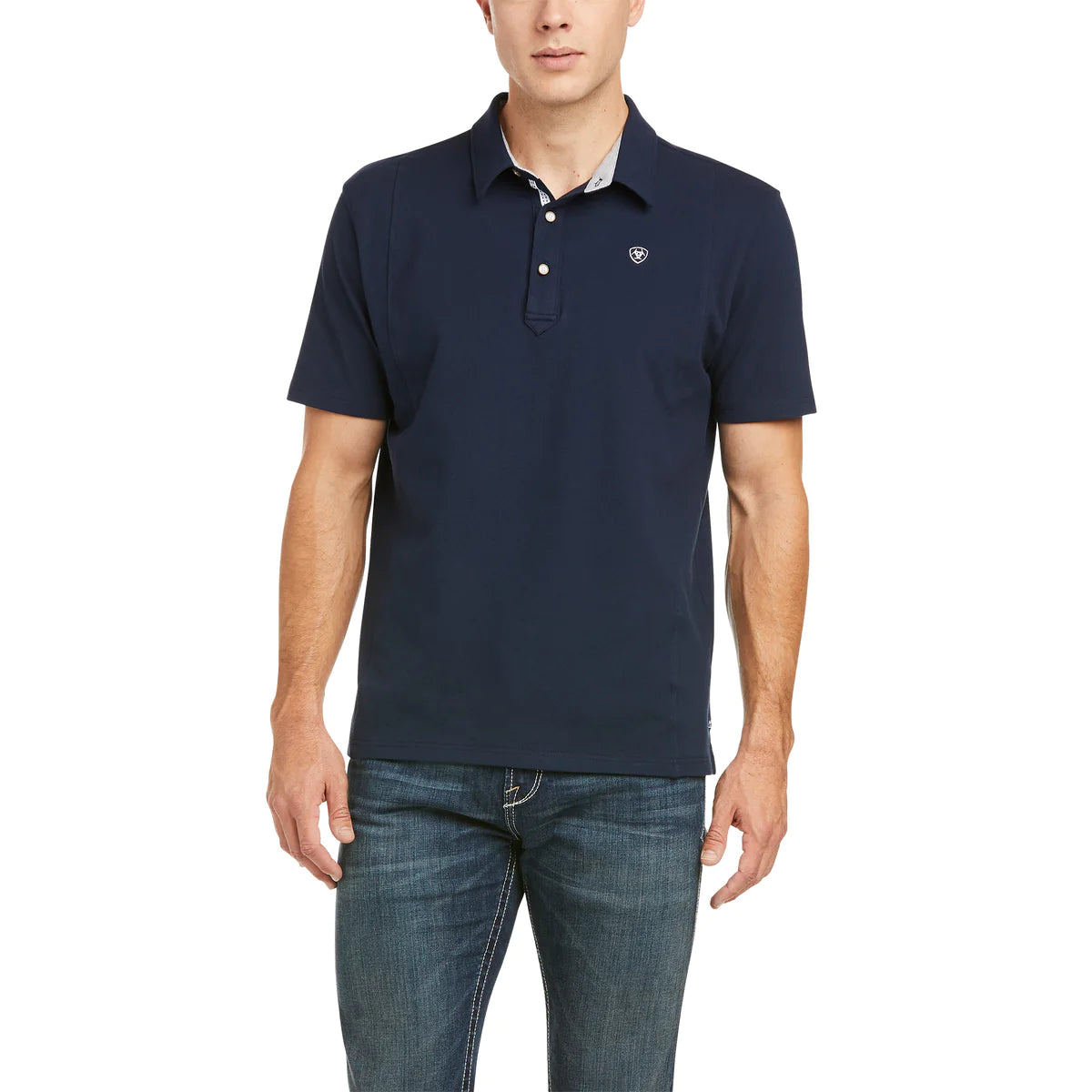 Ariat Mns Medal Polo Navy