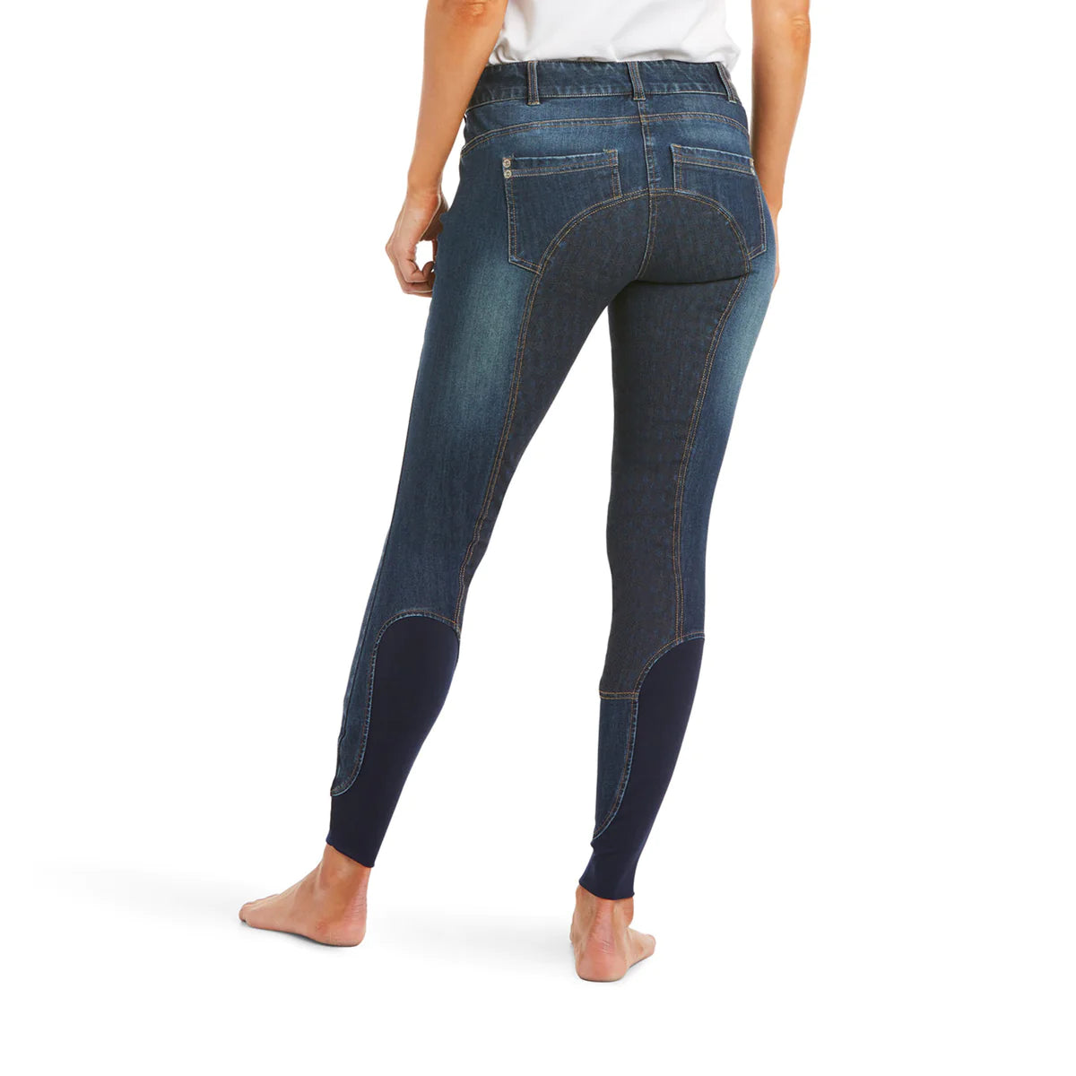 Ariat WMs Halo Denim Full Seat Breech Marine - Clearance