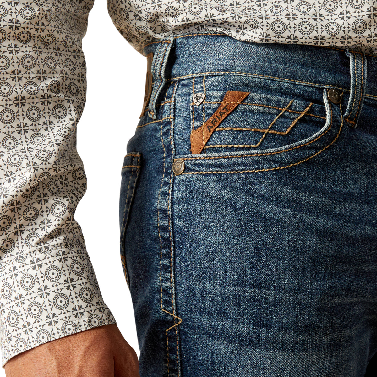 Ariat Mns M8 Modern Slim Fordham Bannack - Black Friday Sale