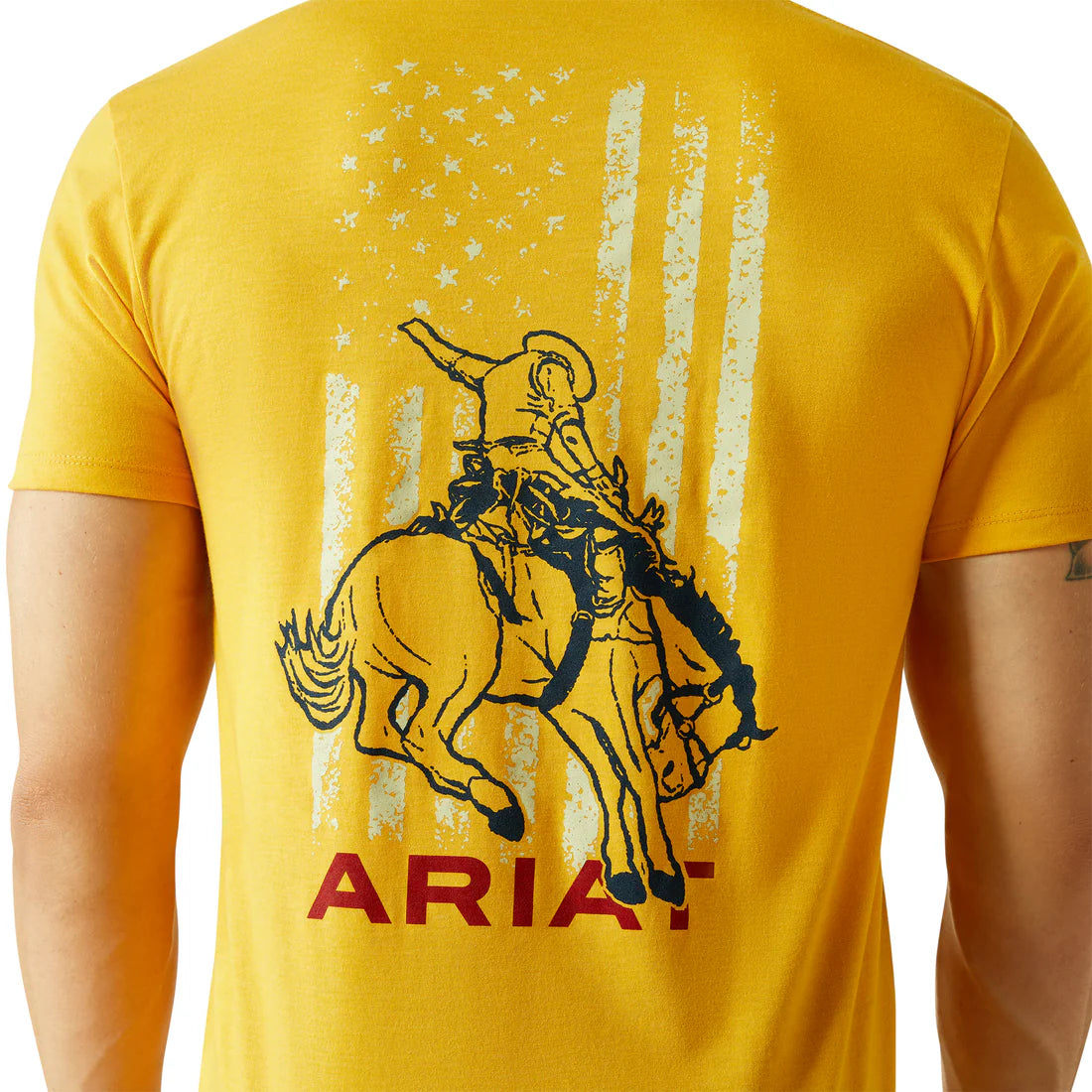 Ariat Mns Rodeo Proud SS Tee Gold Heather