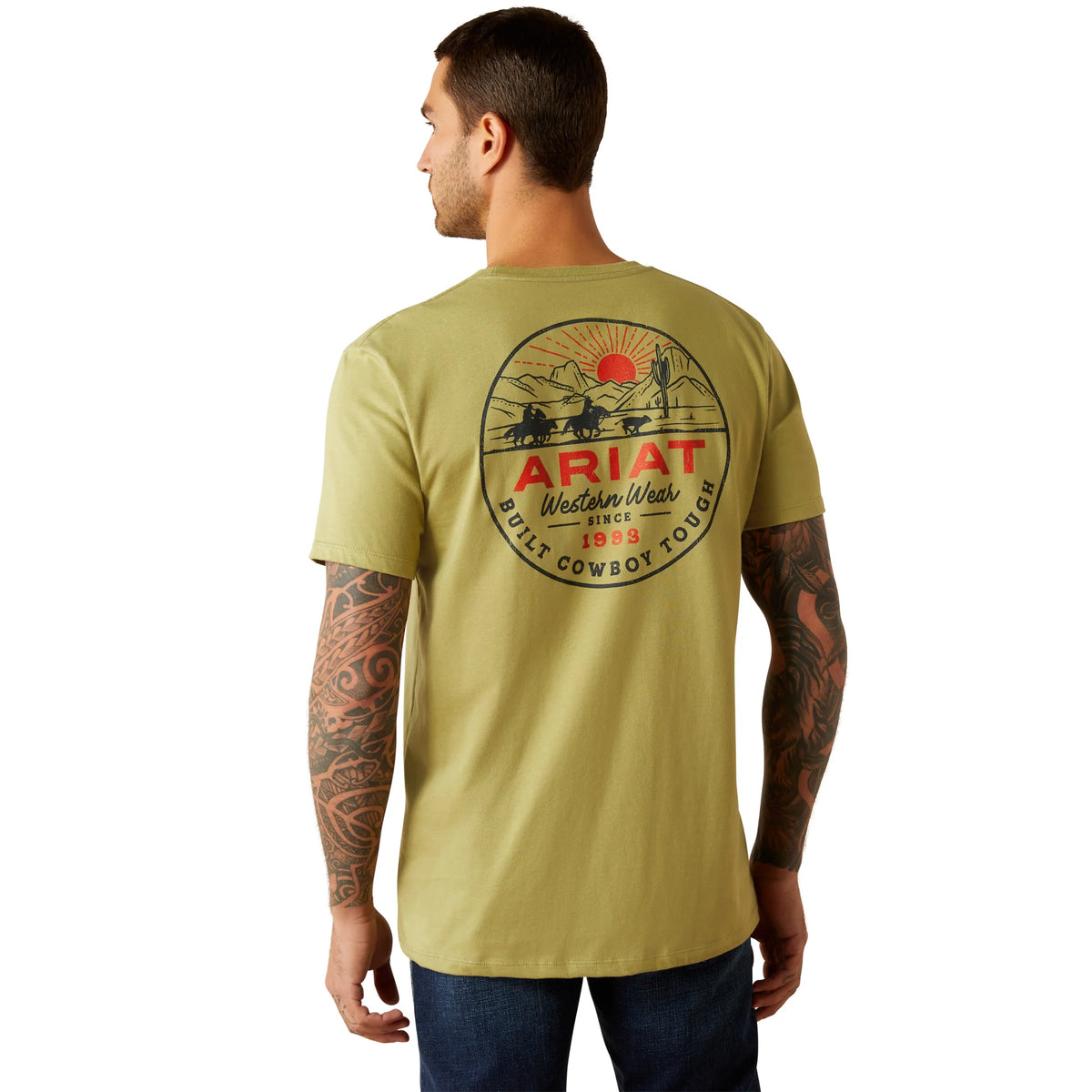 Ariat Mns Full Circle SS Tee Tent Green