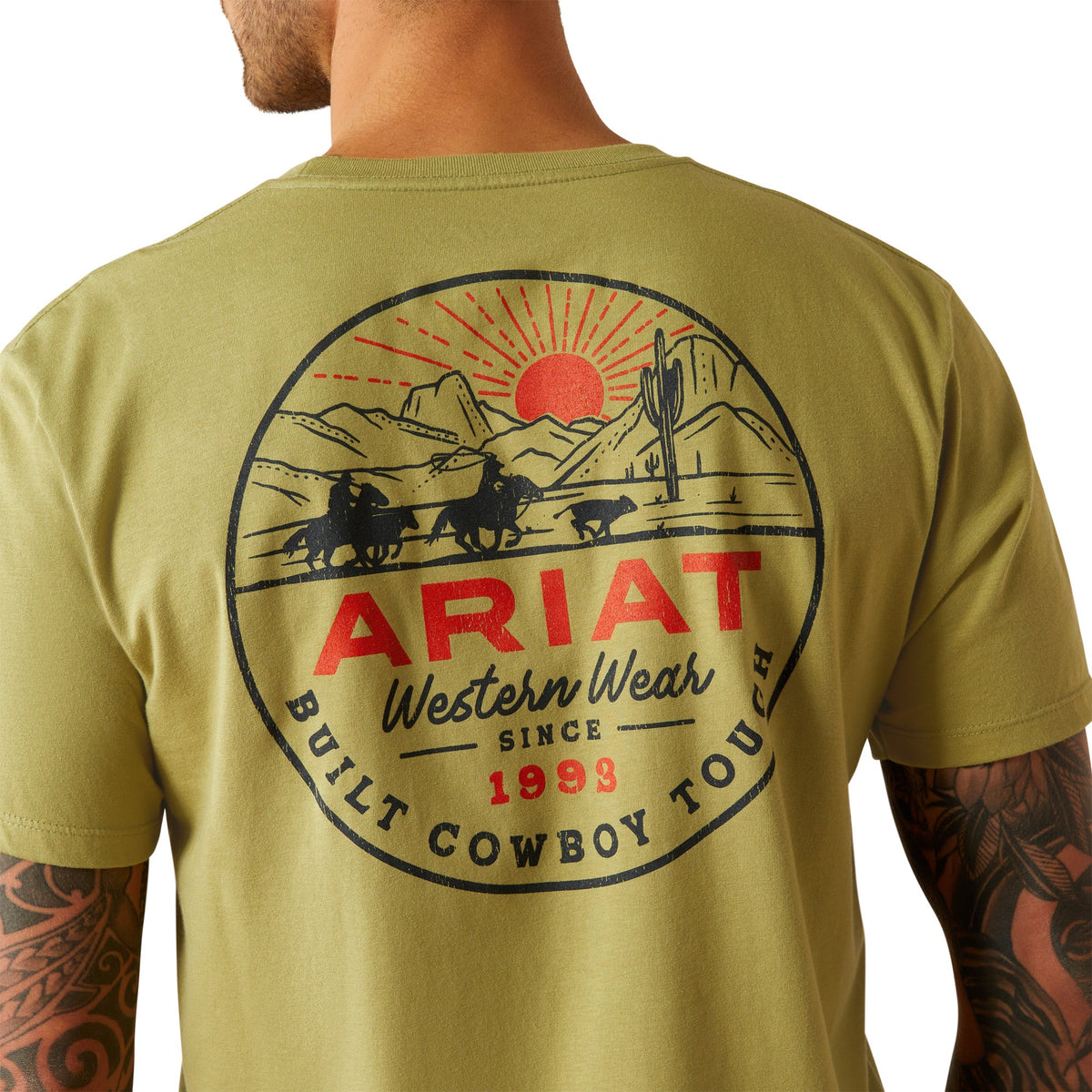 Ariat Mns Full Circle SS Tee Tent Green