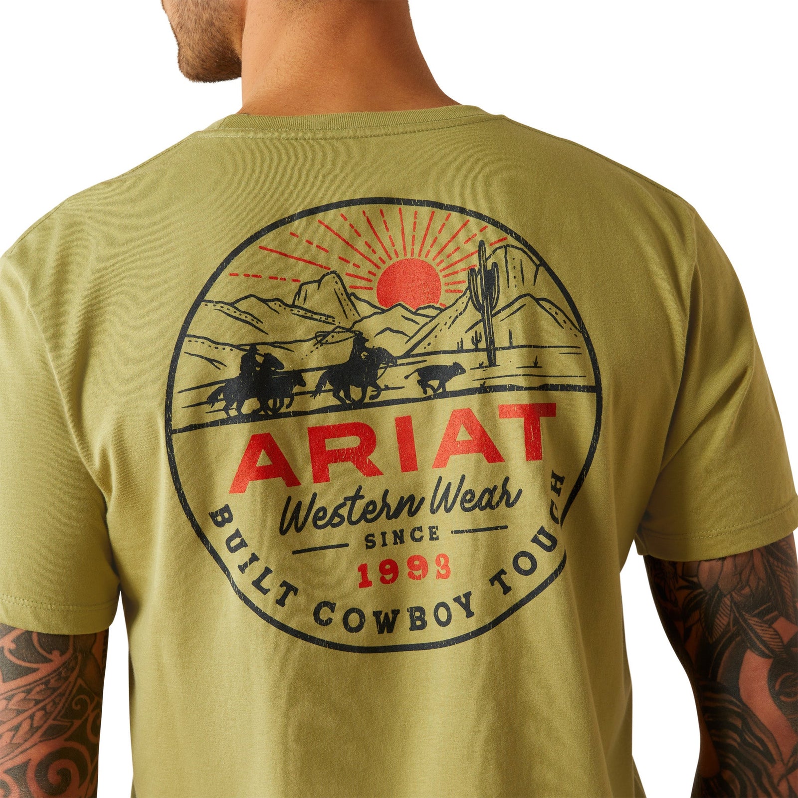 Ariat Mns Full Circle SS Tee Tent Green