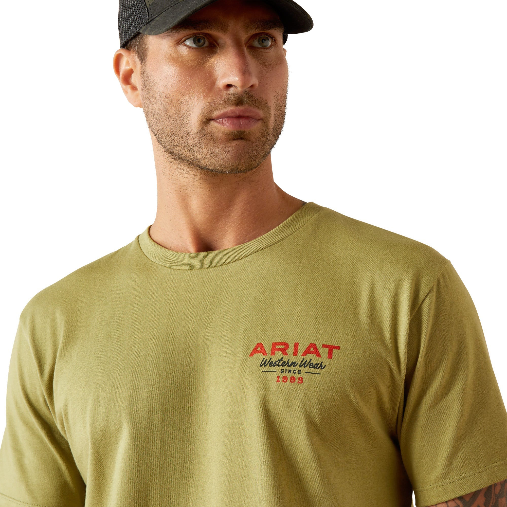 Ariat Mns Full Circle SS Tee Tent Green