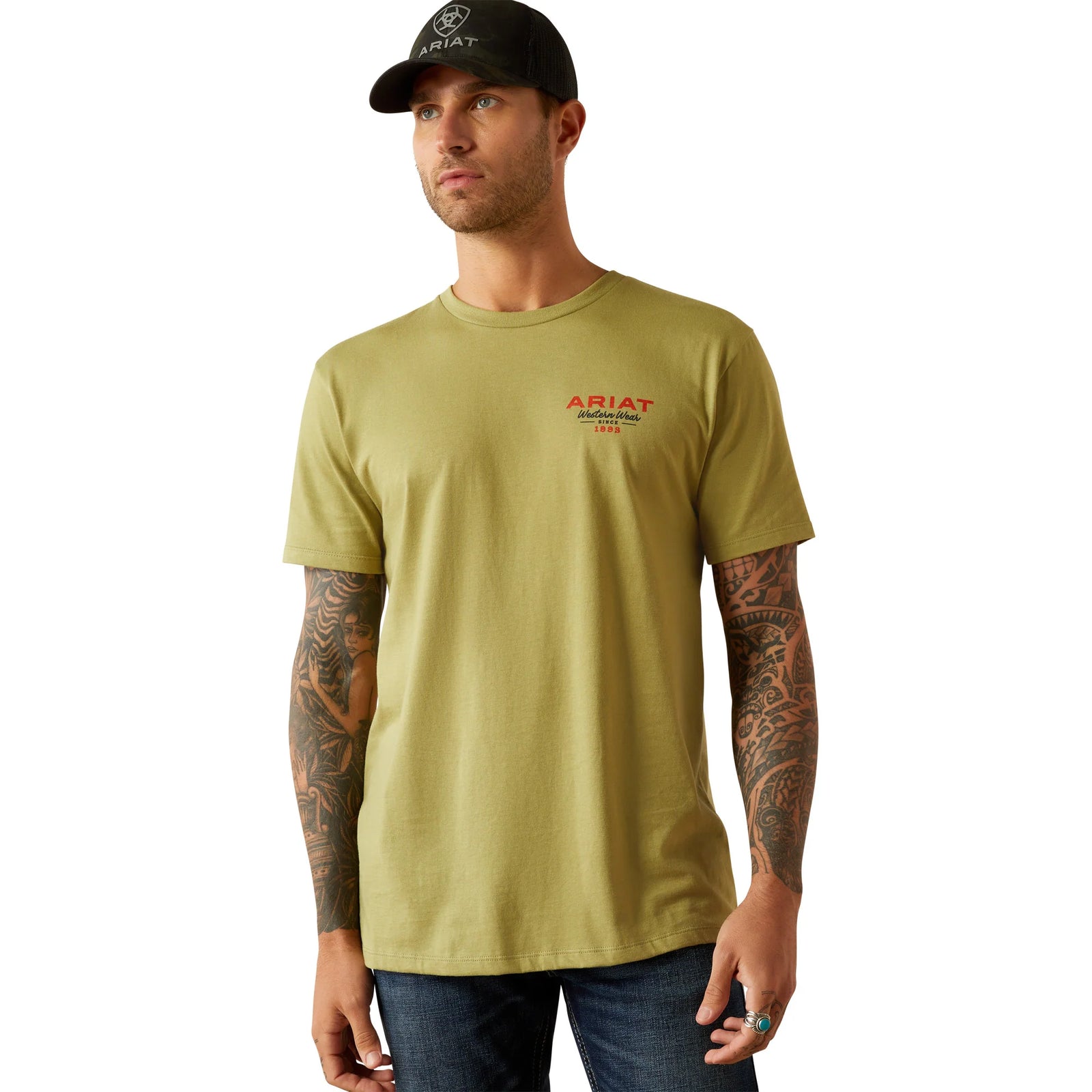 Ariat Mns Full Circle SS Tee Tent Green