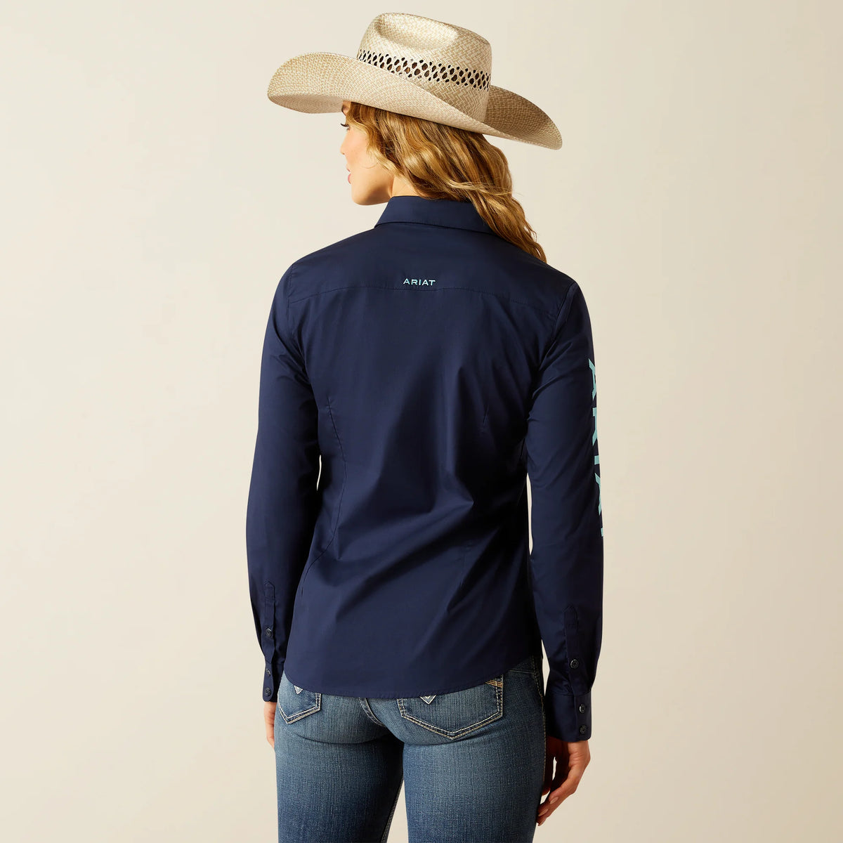 Ariat WMs Wrinkle Resistant Kirby LS Shirt Black Iris