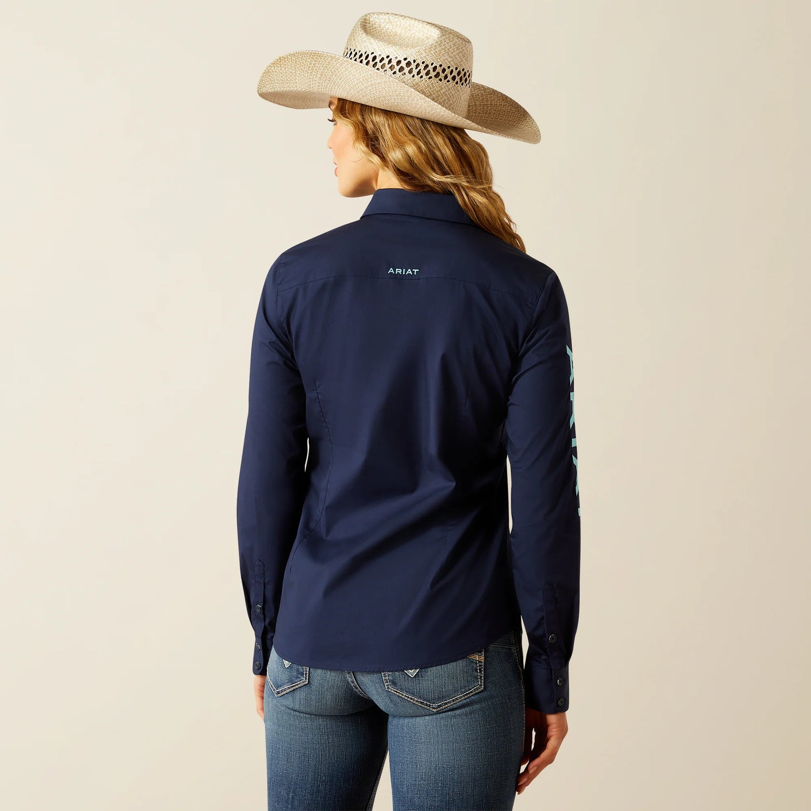 Ariat WMs Wrinkle Resistant Kirby LS Shirt Black Iris